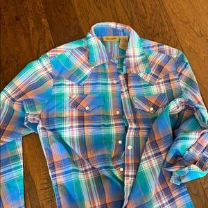Wrangler multicolored snap shirt
